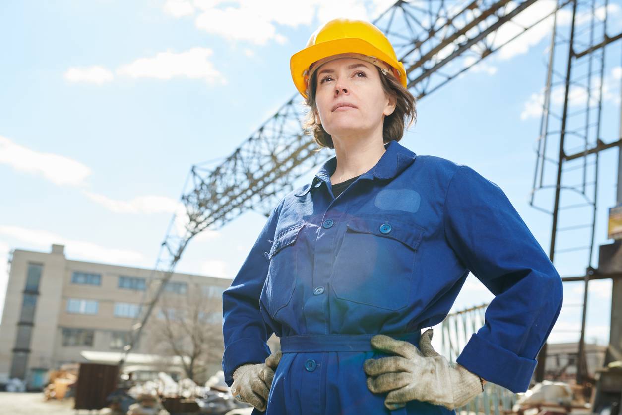 bleu de travail dans BTP